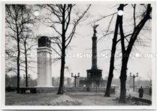 Berlin, Siegessäule, Flaggenschmuck