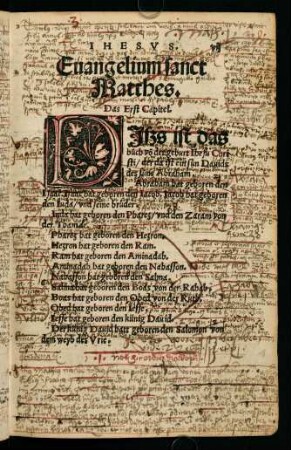 VIIr-LIr, Evangelium sanct Matthes