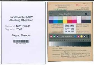 Entnazifizierung Theodor Bagus , geb. 16.04.1891 (Polizeibeamter)