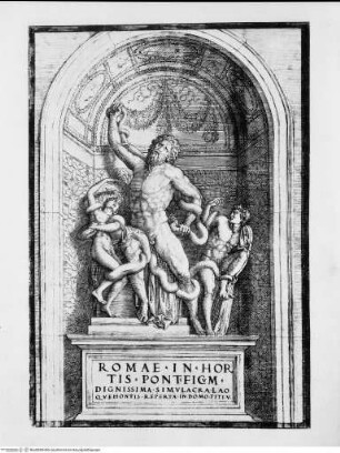 Desenhos das antigualhasLaokoon-Gruppe - Os desenhos das antigualhas que vio Francisco d'Ollanda, pintor portugués (... 1539 - 1540 ...) / (Ministerio de Asuntos Exteriores Relaciones Culturales). Publicalos, con notas de estudio y preliminares el Prof. E. Tormo. - Madrid, 1940. - 257 S., 54 Bl. : Ill. : 4. -Reproducción facsimil del codice de Francisco d'Ollanda que se custodia en la Biblioteca del Escorial