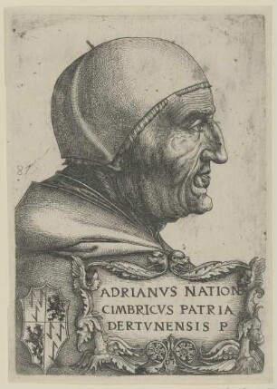 Profilbildnis von Papst Hadrian VI.