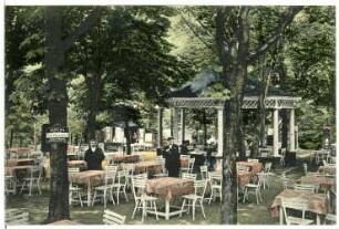 Karlsbad. Café Helenenhof am Hotel Imperial