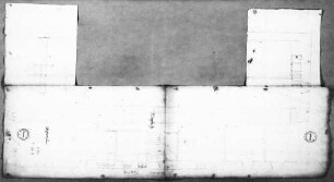 Grundriss der Raumverteilung in der Mühle (21 bzw. 38 x 66 cm)