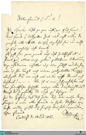 Brief von Johann Wenzel Kalliwoda an Ludwig Kirsner vom 18.07.1855 - K 3170,677
