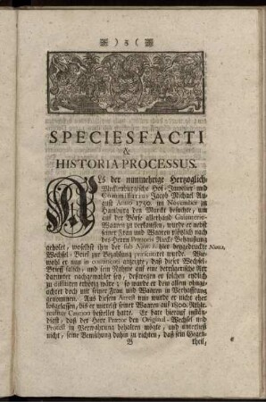 Speciesfacti & Historia Processus