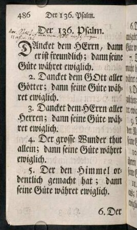 486-498, Der 136. Psalm. - Der 139. Psalm.