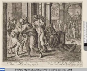 Raguel und Anna thun ihn empfangen