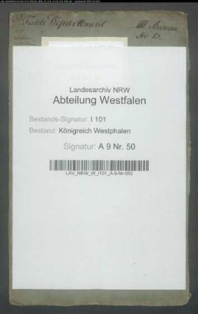 Aktiv- und Passivkapitalien des Kapuzinerklosters in Paderborn
