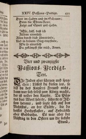 493-512, Vier und zwanzigste Passions-Predigt