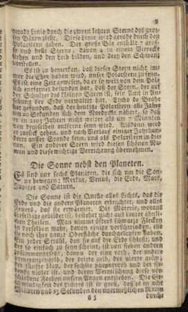 Die Sonne nebst den Planeten