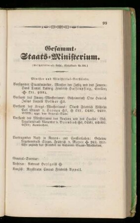 Gesammt=Staats=Ministerium.