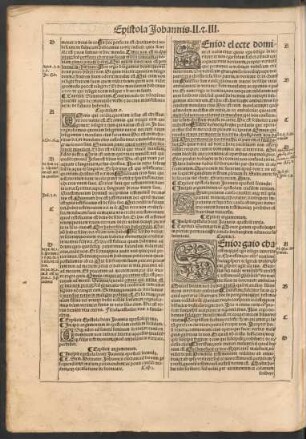 Incipit epistola beati Ioannis apostoli secunda.