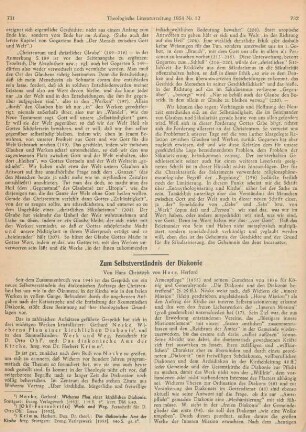 731-738 Zum Selbstverständnis der Diakonie