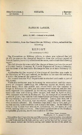 Senate documents. [484.] 1897, Reports 2 = Congress 55, Sess. 1