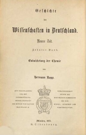 Die Entwicklung der Chemie in der neueren Zeit