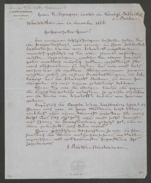 Brief an Franz Espagne : 22.11.1866