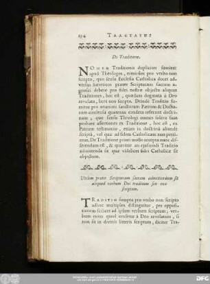 Utrùm praeter Scripturam sacram admittendum sit aliquod verbum Dei traditum seu non scriptum.