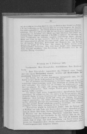 Sitzung am 3. Februar 1891.