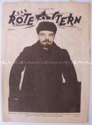 Proletarische Halbmonatszeitschrift "Der Rote Stern" u.a. zum Gedenken an Lenins Tod