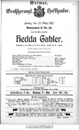 Hedda Gabler