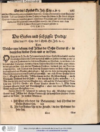Die Sieben und sechzigste Predig