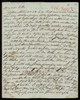 Brief von Johann Heinrich Christian Bang an Friedrich Creuzer