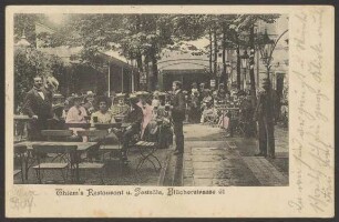 Ansichtskarte "Thiem's Restaurant und Festsäle", Blücherstraße 61