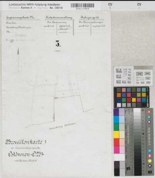 Ostönnen (Soest), Zusammenlegung Ostönnen, Brouillonkarte 1 Merklingsen Flur 5