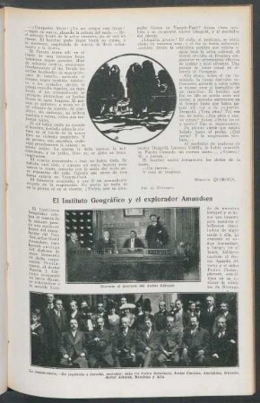 El Instituto Geográfico y el explorador Amundsen