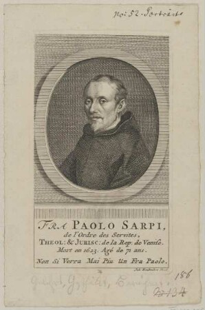 Bildnis des Paolo Sarpi