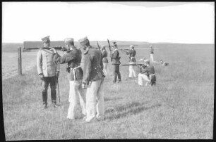 Oschatz. K.S. 1.Ulanen-Regt. No. 17 - Zielübungen