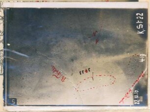 Foto der feindlichen Stellungen südlich von Biaches (Luftbild)