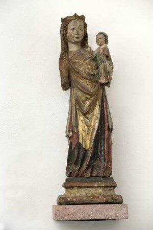 Skulptur "Madonna mit Kind"