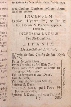 Incensum Latriae ad Ss. Trinitatem. Incensum pro defunctis.