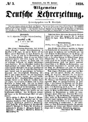 Protokolle der 9. allgemeinen deutschen Lehrerversammlung