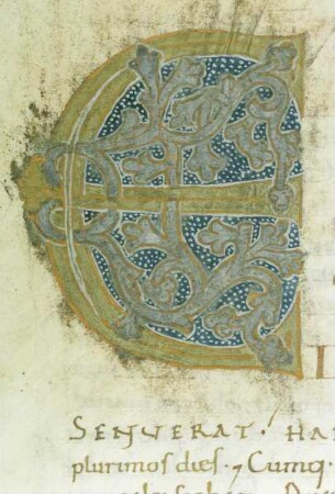 Bernward-Bibel — Schriftseite mit Initiale, Folio fol. 164v