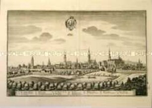 Oels - aus Merian / Böhmen, Mähren, Schlesien (Topographia Bohemiae, Maroviae et Silesiae)