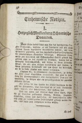 Einheimische Notizen