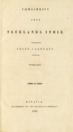 Zesde Jaargang, Tweede Deel