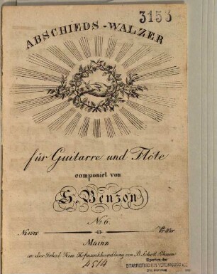 Abschieds-Walzer : für Guitarre und Flöte