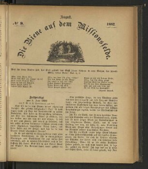 No 8. August. 1882.