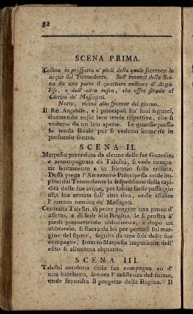 Scena Prima. / Erster Auftritt. - Scena Ultima. / Letzter Auftritt