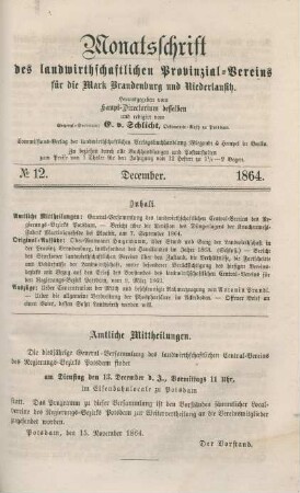 No 12. December. 1864.