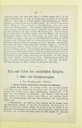 Bau und Leben des menschlichen Körpers
