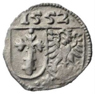 Fundmünze, Pfennig (einseitig), 1552