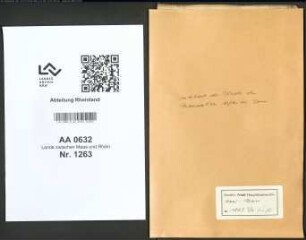 Unterhalt der Pferde des Postverwalters Alfter zu Bonn