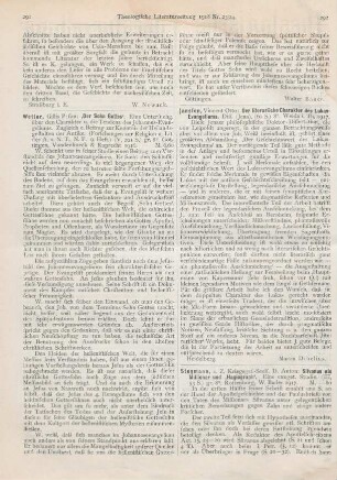 291-292 [Rezension] Wetter, Gillis P:son, ‚Der Sohn Gottes‘. Eine Untersuchung über d. Charakter u. d. Tendenz d. Johannes-Evangeliums