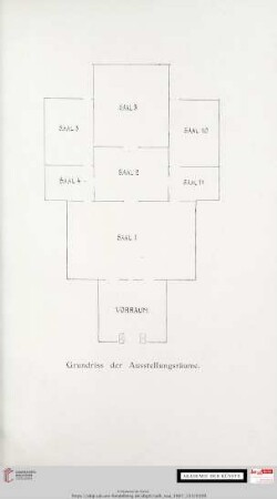 Grundriss der Ausstellungsräume