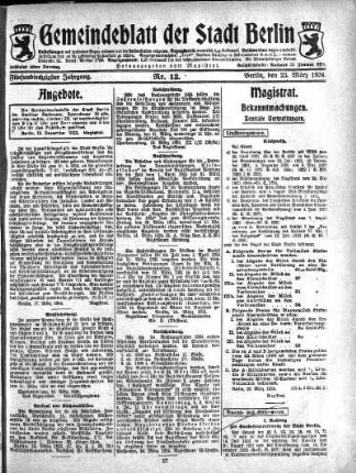 1924,12: Nr. 12, 23. März 1924