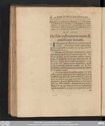 Tit. IV. (IV. 21.) De fide instrumentorum & amissione eorum.